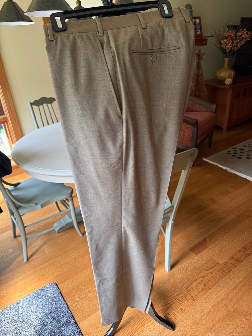 Santorelli Men's Dress Pants in Khaki Beige